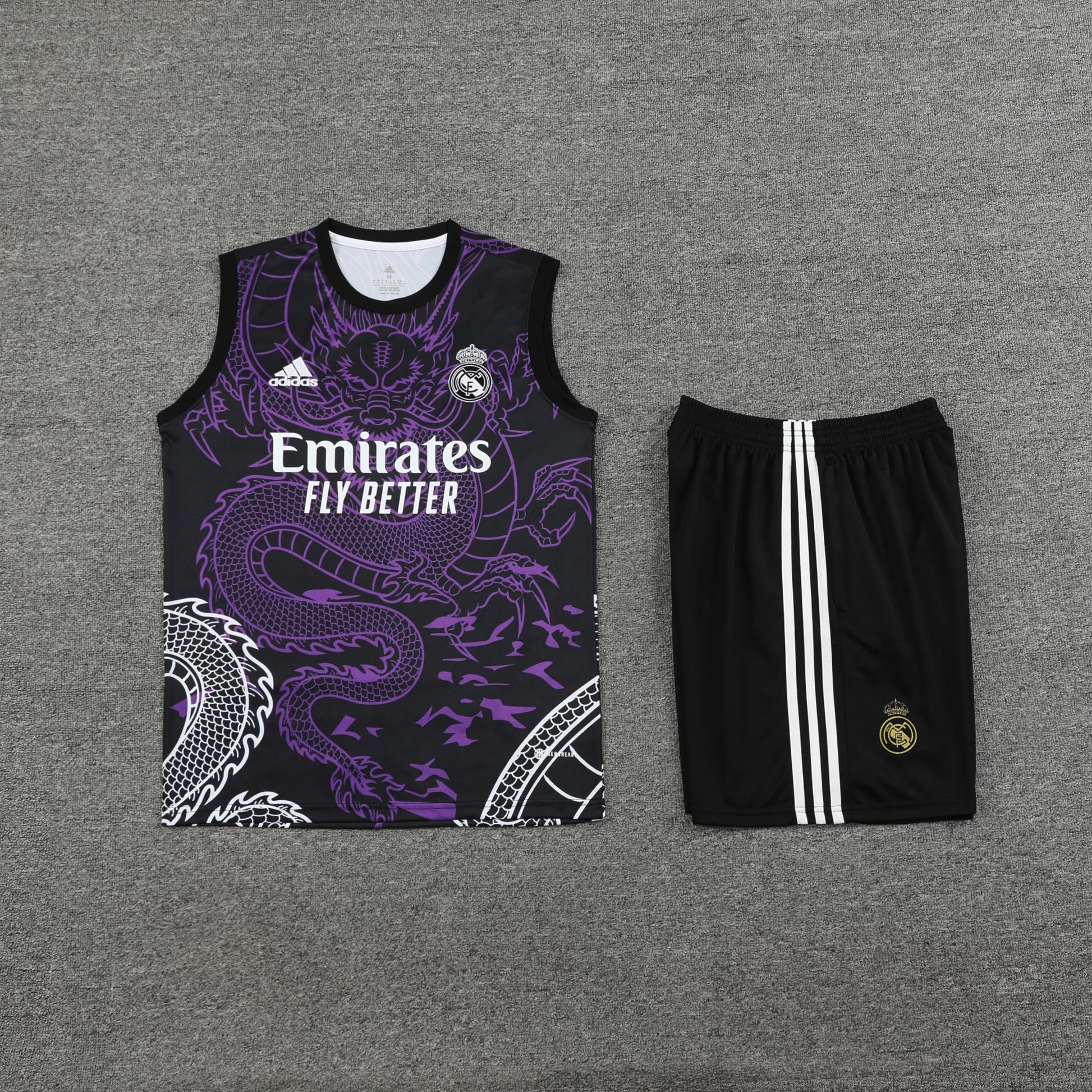 Ensemble de Real Madrid violet + Ensemble débardeur