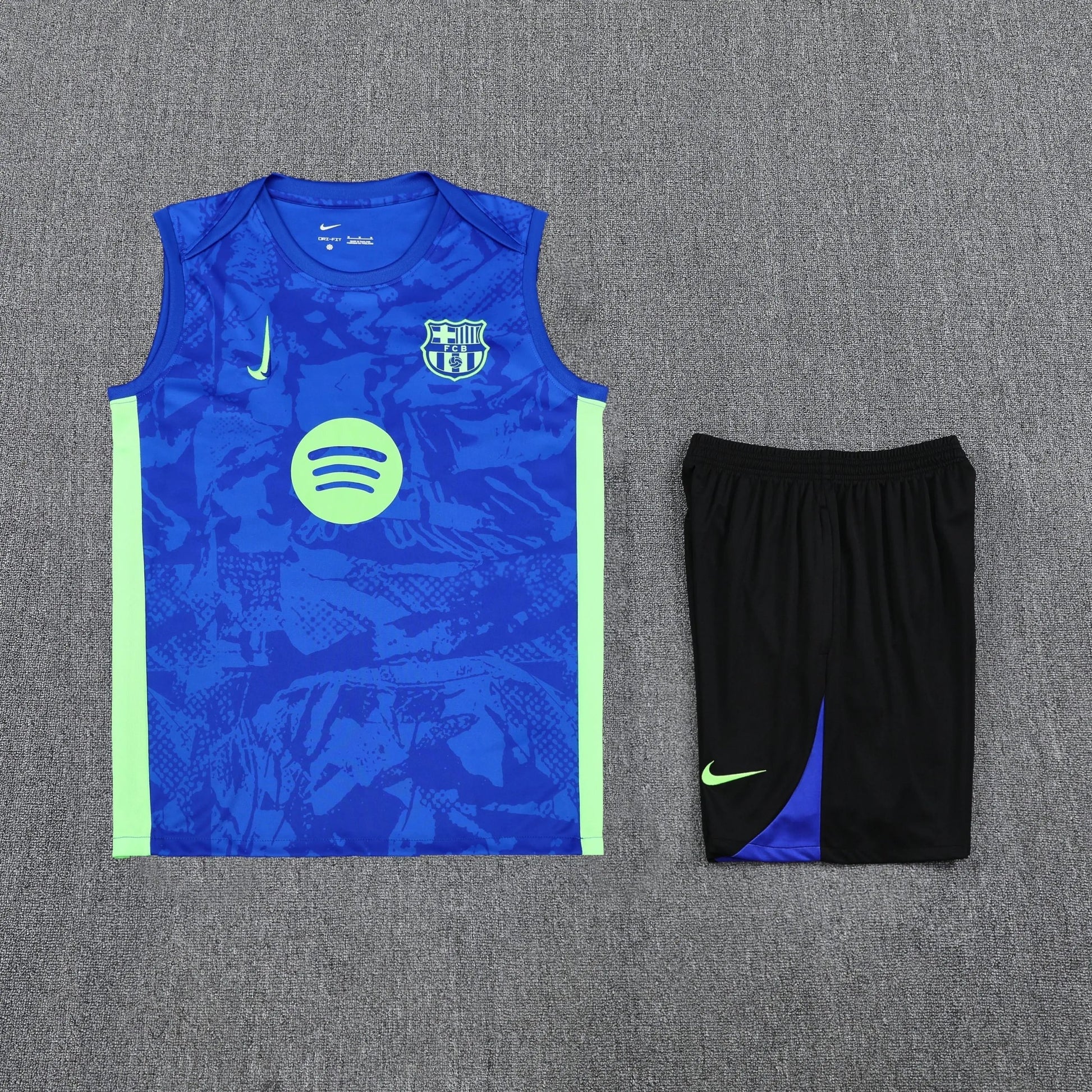 Ensemble débardeur FC Barcelone Bleu Vert